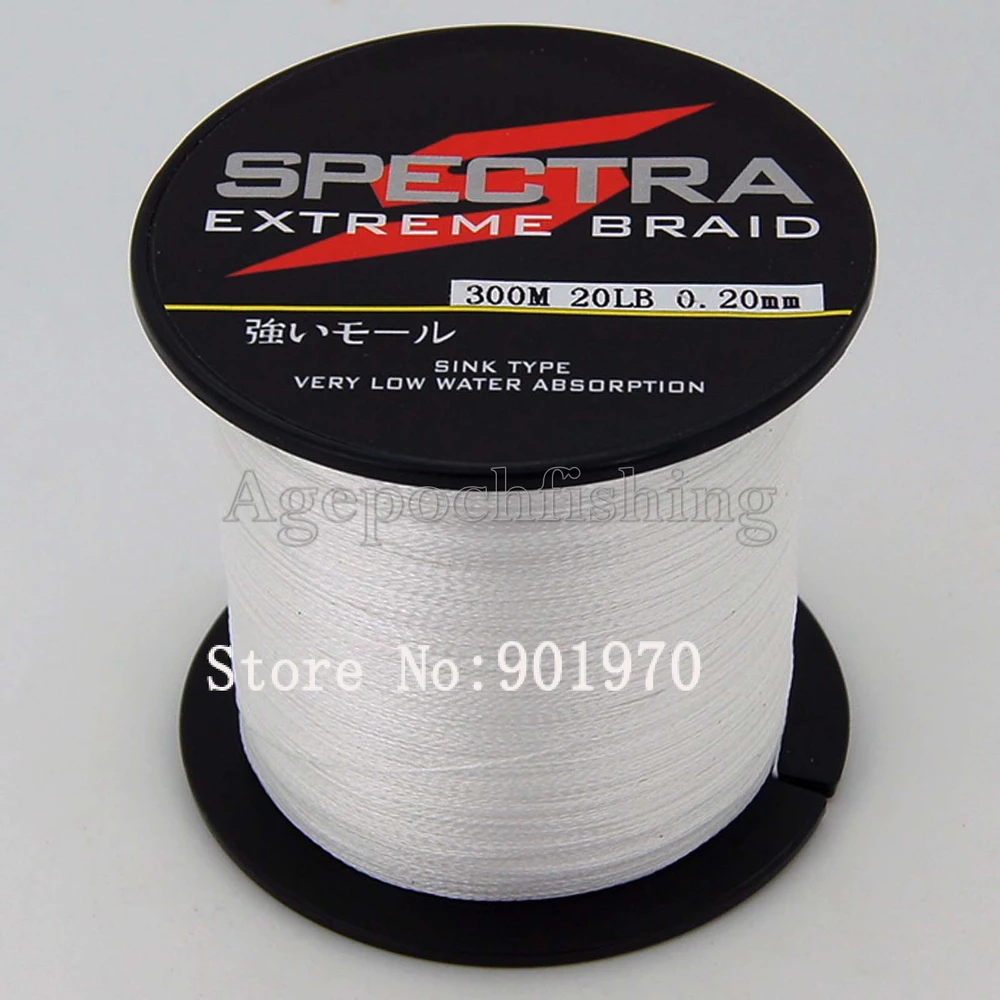 Free Shipping! Brand fishing line300M 20LB 4 STRANDS ,seven colors can