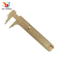 QSTEXPRESS высокое качество измерительный инструмент карманный 0-100 мм мини латунный скользящий Калибр штангенциркуль