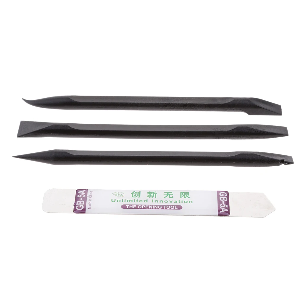 4 in 1 Universal Black Stick Opening Pry Metal Spudger Tool Kit for iPhone iPad HTC Disassemble Kit