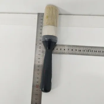 

3PC/set Chalk Oil Paint Black Wooden Handle Chalk Paint Pointed Brush Bristle Painting Wax Brush Artist Art Supplies free shipp