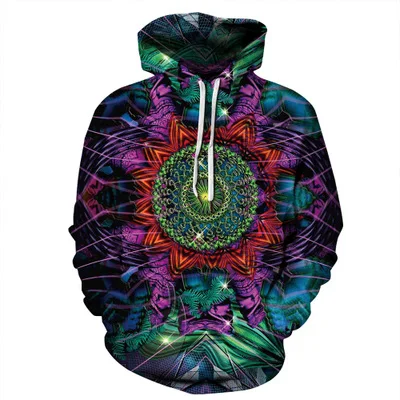 

3d Hoodies Pineal Metatron Print Harajuku Pullover Men Women Long Sleeve Polerones Hombre Tops