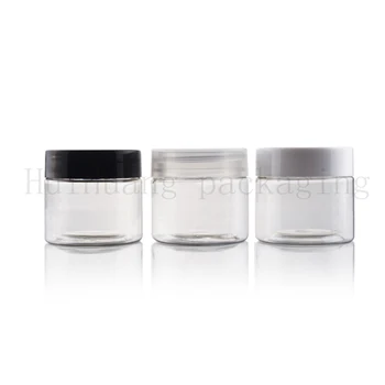 

50pcs 20g Amber Plastic Jar With Lid Cosmetic jars Empty Cosmetic Containers Sample Containers Cream Jars Cosmetic Packaging