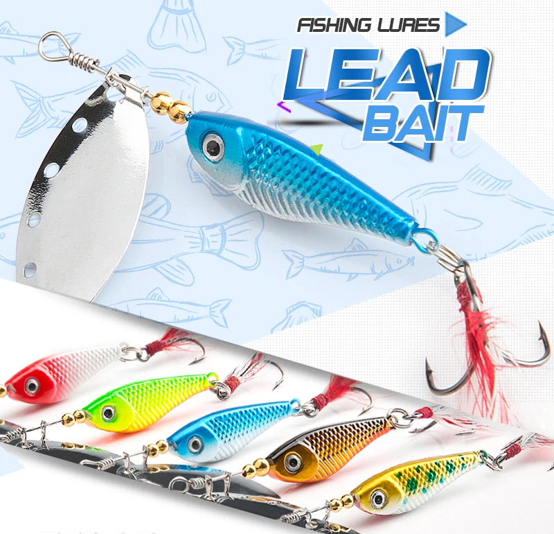 spinner Spoon Metal Bait Fishin Lure Sequins Crankbait Spoon baits for Bass Trout Perch pike rotating Fishing (2)