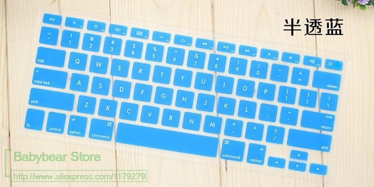 Настольный ПК аксессуар для Apple Bluetooth беспроводной keybord MC184CH A1314 IMAC G6 IMC клавиатура протектор США английская версия - Цвет: blue