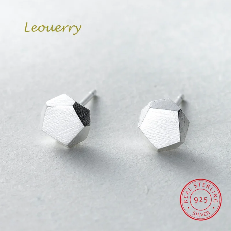 Leouerry 925 стерлингового серебра серьги-гвоздики для женщин вечерние ювелирные