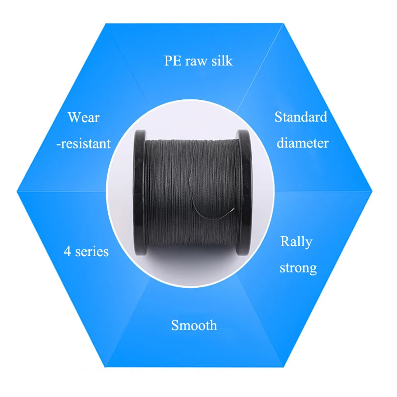 Lawaia крепкая ПЭ плетеная леска супер 4 пряди лески 500 м основная для морской рыбалки плетеная леска практичные рыболовные инструменты