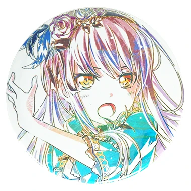 BanG Dream! Anime Poppin' Party Afterglow Pastel Palettes Roselia Hello Happy World! Game Badge Metal Badge Brooch Pins - Окраска металла: 16 Yukina Minato