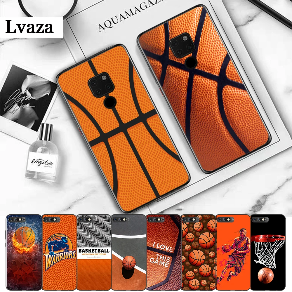 

Lavaza Basketball Black Silicone Case for Huawei Mate 10 Pro 20 30 Lite Nova 2i 3 3i 4 5i Y6 Y5 Y9 2019 Y7 Prime