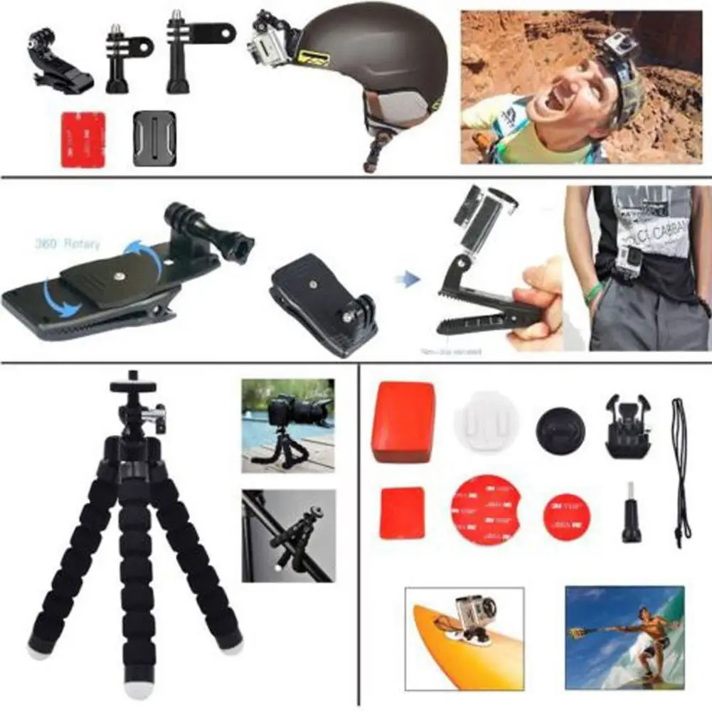 Набор аксессуаров для GoPro Go pro Hero 5 Black Hero 4/3+/3/2 1
