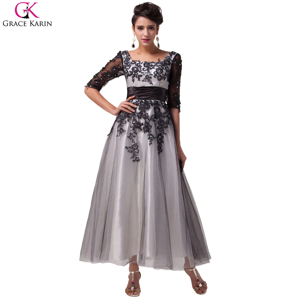 Robe De Soiree Elegant Grace Karin Beaded Lace Tulle Ball Formal Tea