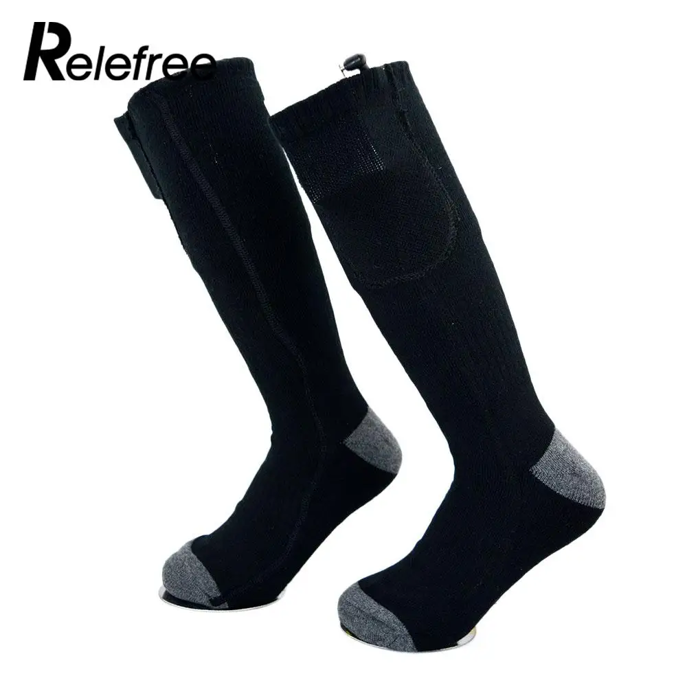 

Cotton Snowboard Warming Protective Gear Electric Battery Safety Feet Warmer Heater Protection Wrap Heated Ski Socks Durable