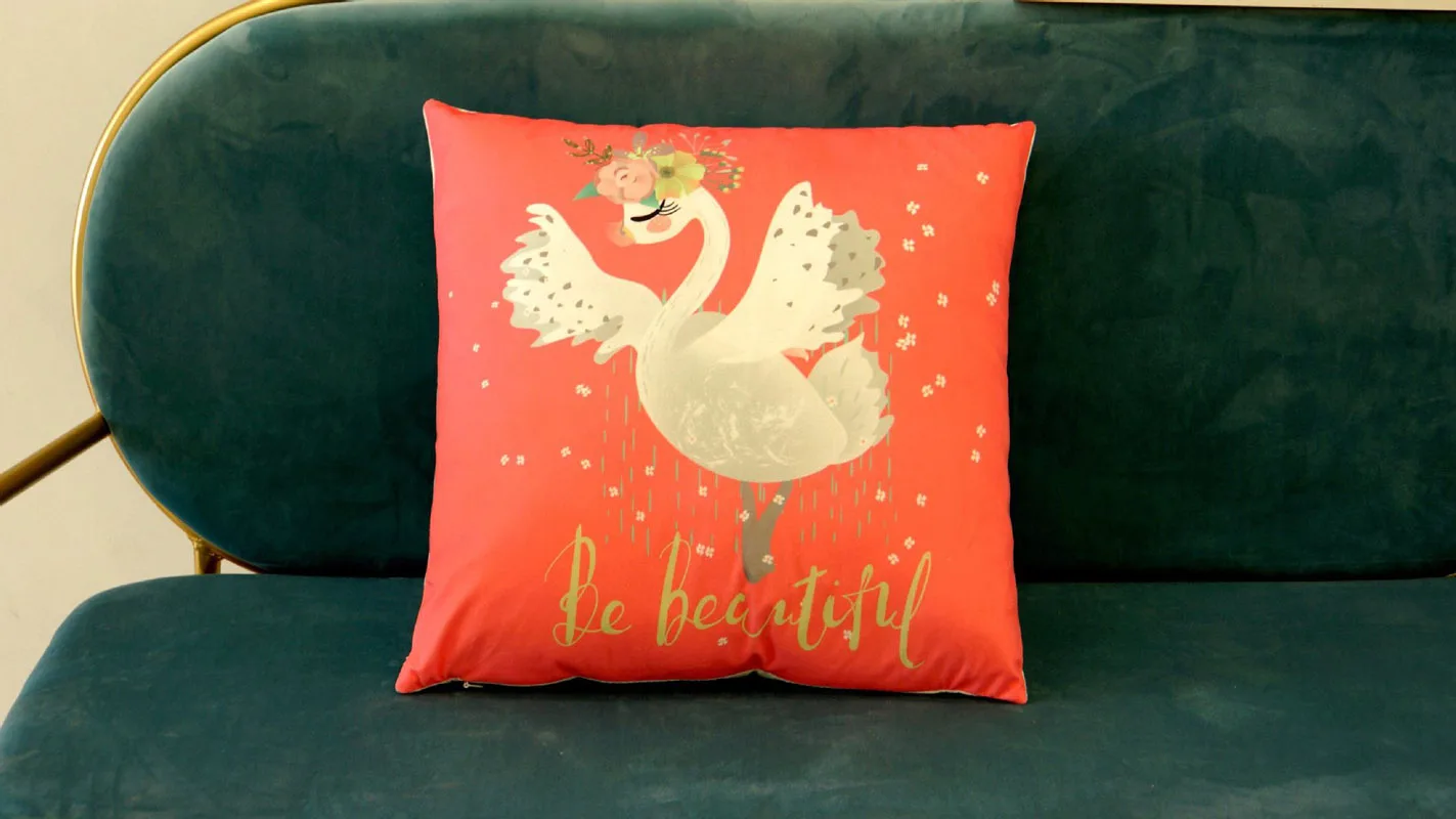 Houspace новый короткий плюш Be the Swan Queen для дома дивана автомобиля декоративный декор
