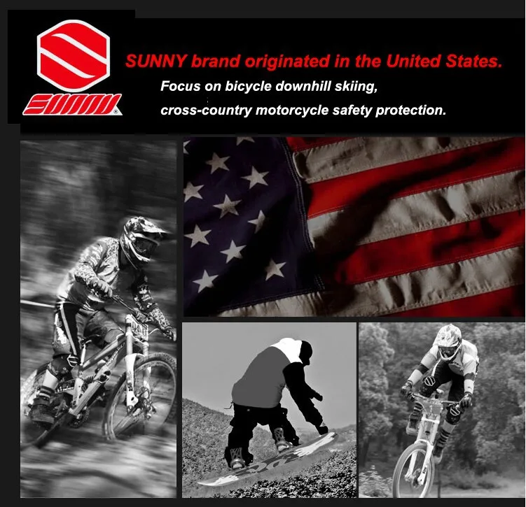 Sunny Motocross MX Kneepad Велосипедный спорт Велоспорт AM защитные шестерни Guard наколенники Защитное снаряжение Экипировка мотоциклетная защита мото