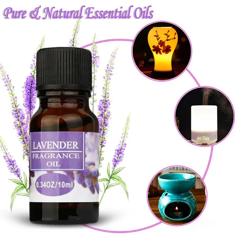 

10ml Natural Plant Essential Oil Perfume Aromatherapy Car Air Freshener Auto Inner Accessories Women Gift
