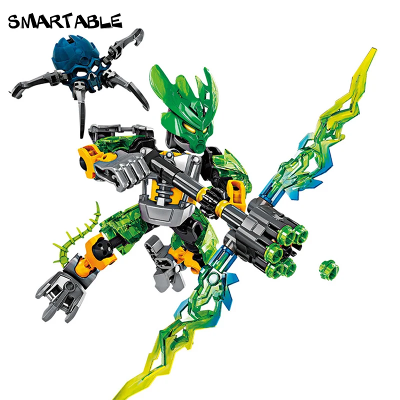 Умный набор строительных блоков BIONICLE Protector Of Jungle + Master of Lewa игрушки для мальчиков
