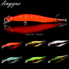 5 colors 10 cm 12 g Fishing Lure Minnow Hard Bait with 2 Fishing Hooks Fishing Tackle Lure 3D Eyes Free Shipping