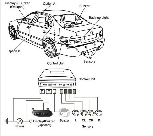 Car Parking Sensor Ultrasonic Park Assist System Park Master Reverse