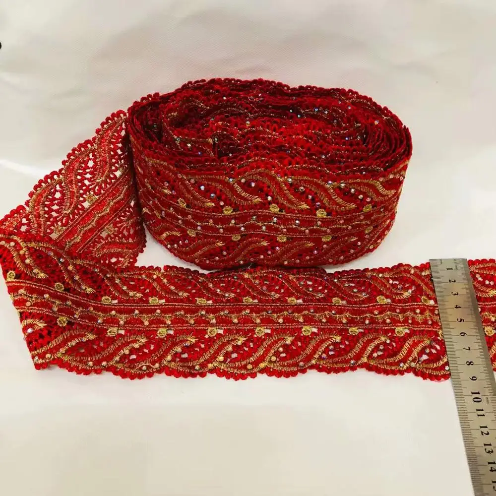 

flower water soluble Lace Edge Trims Ribbon DIY Sewing Material Wedding Collar Garment Accessories HG05