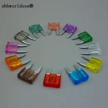 Shhworld Sea 400 шт смешанный предохранитель Автомобильный авто Караван грузовик мини лопастной предохранитель 1A2A3A5A7. 5A10A15A20A25A30A35A40A