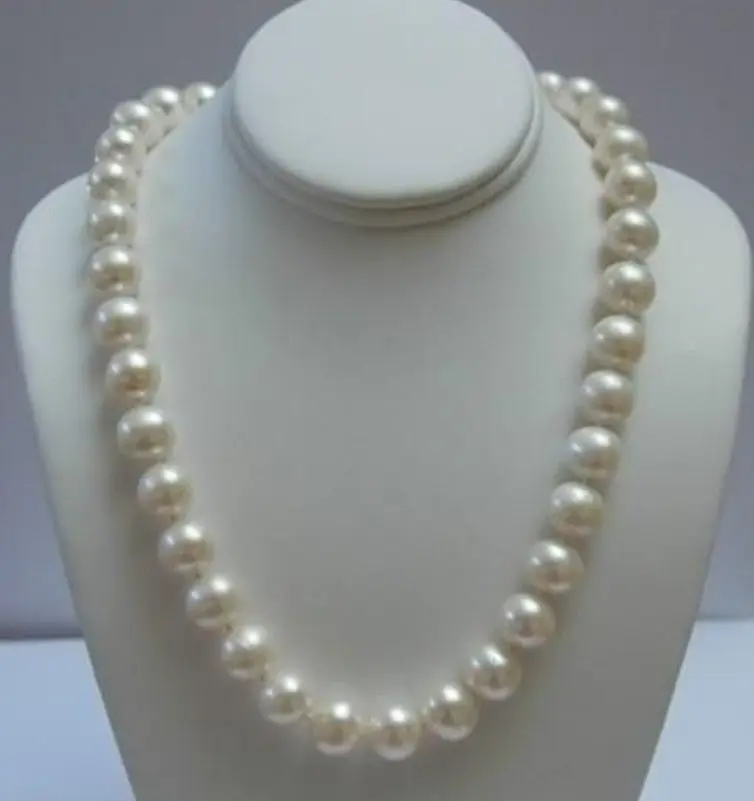 

Free shipping@@@@@ A>Natural AAA+ ELEGANT 11-12 MM WHITE AKOYA PEARL NECKLACE 17"AAA+008 a