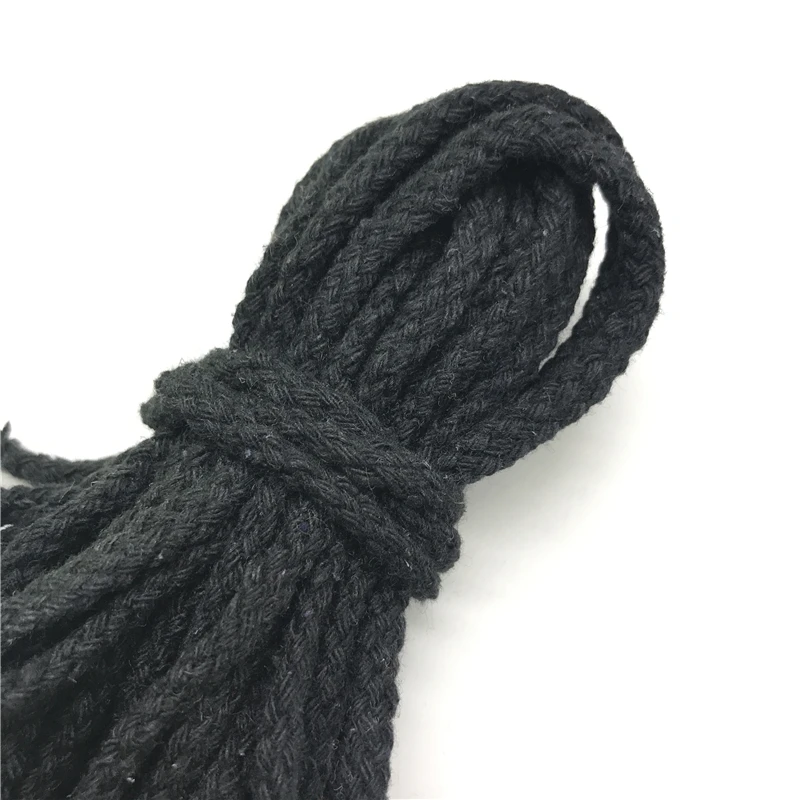 5yards/lot 6mm Cotton Rope Craft Decorative Twisted Cord Rope For Handmade Decoration