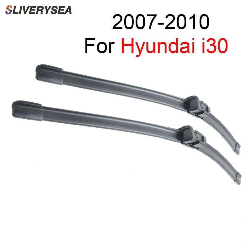 

SLIVERYSEA Windscreen Wipers Blade For Hyundai i30 2007-2010 Pair 24''+18'' Windshield Soft Rubber Car Accessories Auto,CPC105-3