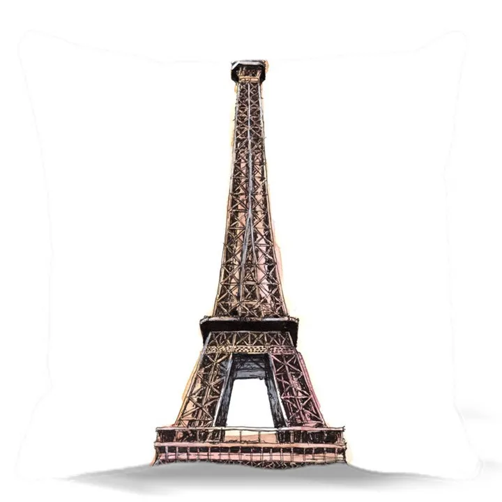 Мягкий чехол для дивана или кровати из хлопка и полиэстера|cushion cover eiffel tower|cover for sofa