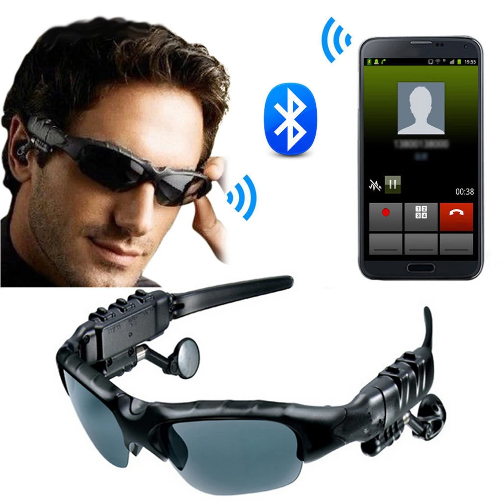 Смарт стерео Bluetooth очки, беспроводные Спортивные Bluetooth солнцезащитные очки, наушники для телефона iPhone Xiaomi Mi IPX5, беспроводная гарнитура