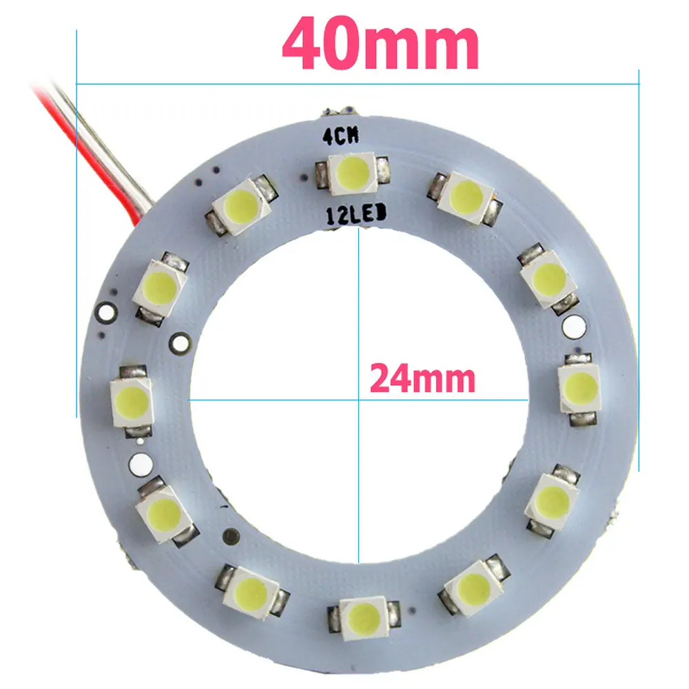 YM E-Bright! 2 шт.(1 пара) ангельский глаз 1210 40 мм 50 мм 60 мм 70 мм 80 мм 90 мм 100 мм 110 мм 120 мм фары Halo Кольцо 12 В Автомобильное освещение