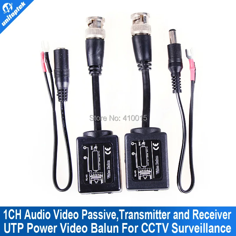 

330M Transmit Distance video balun utp 1CH Audio Video and Power transmitter and receiver UTP power transceiver for surveillance