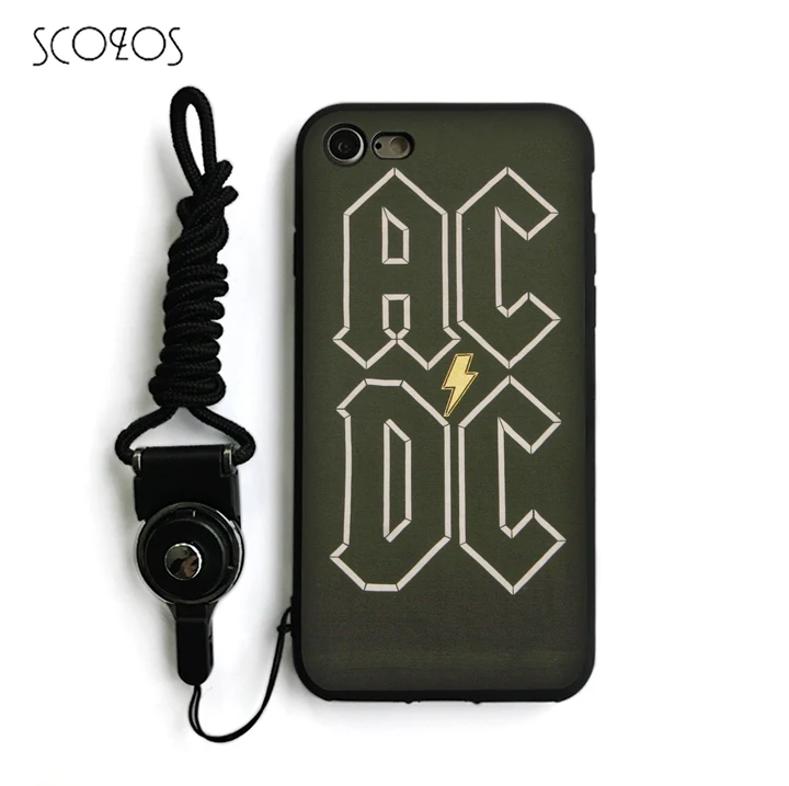 SCOZOS ACDC Силиконовый ТПУ мягкий чехол для телефона IPhone X 5 5S Se 6 S 7 8 Plus и rr02 |