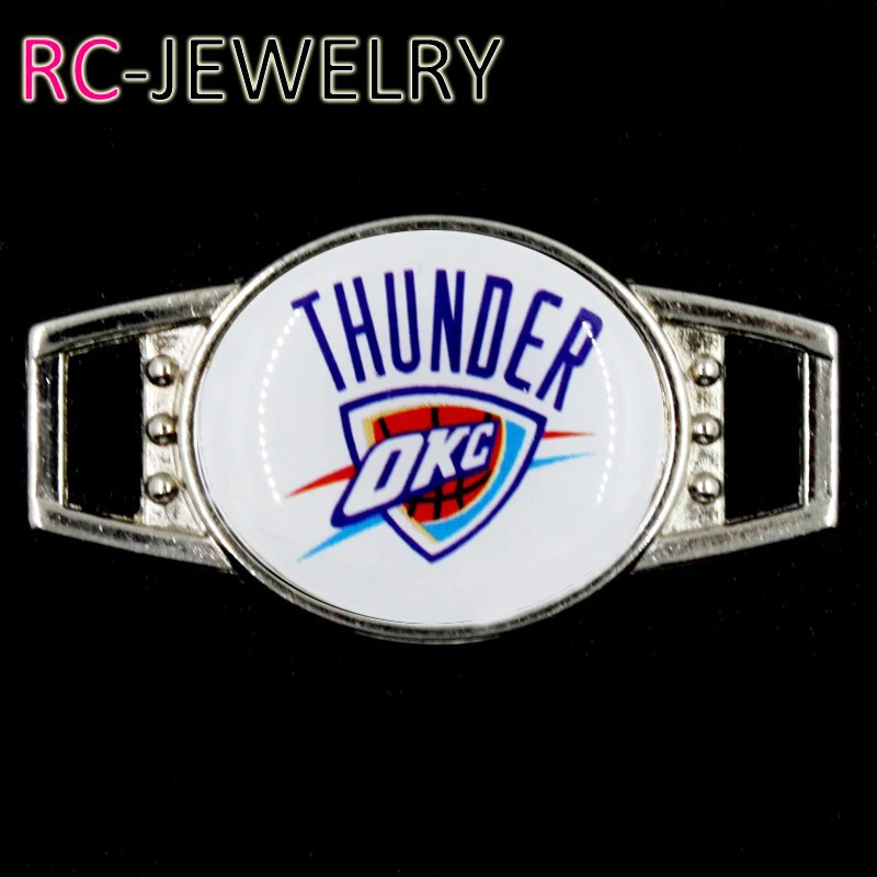 Oklahoma Thunder Shoelace Buckle Charms Basketball Team Charms For New Sneakers Sport Shoes