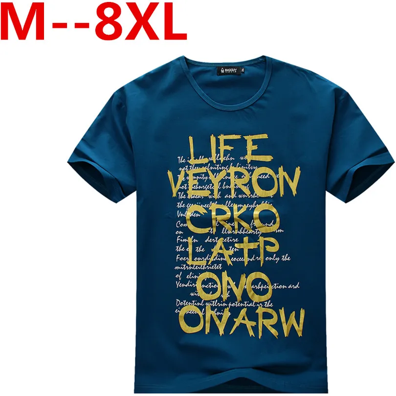 10XL 8XL 6XL 5XL 4XL 2017 Высококачественная брендовая мужская футболка повседневная с