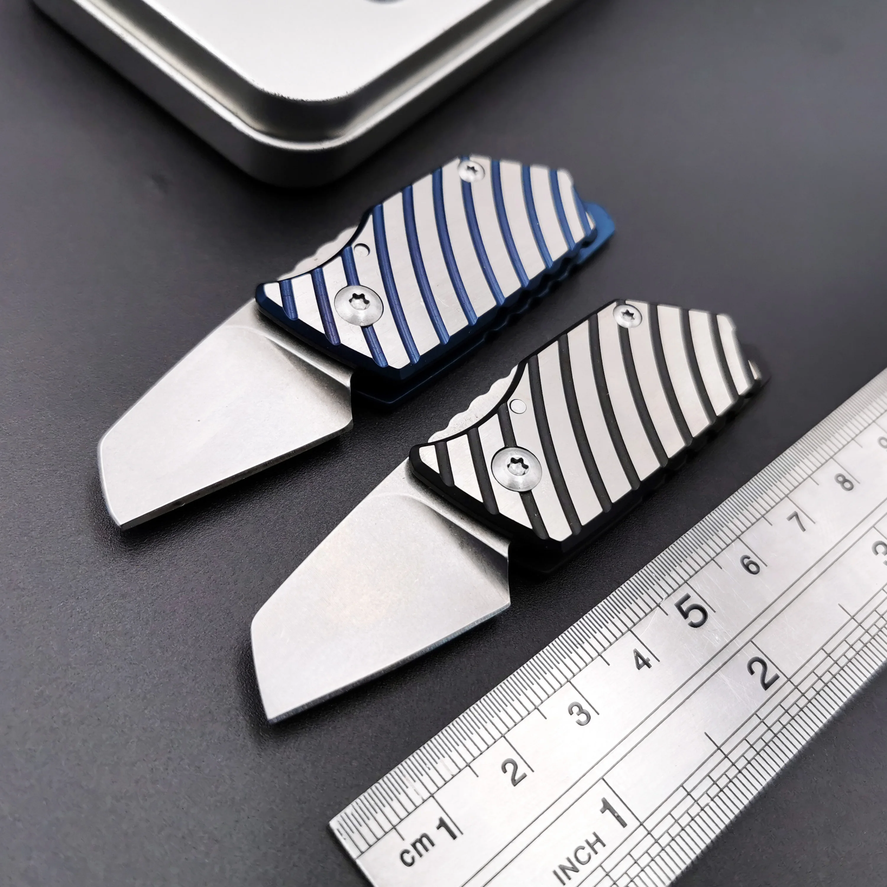 

Mini Folding Knife D2 Blade TC4 Titanium Handle Key Pendant Outdoor Camping Survival Knives Hunting EDCTool