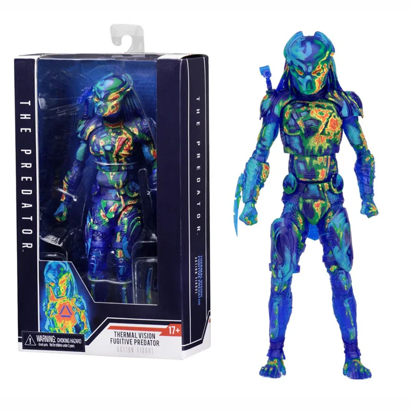 

20cm Alien vs Predator NECA Collection Action Figure Toys Thermal Imaging Styles The Predator Model Decoration Joints Movable