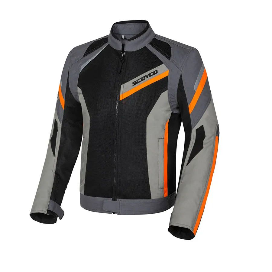 SCOYCO мотоциклетная куртка летняя Удобная проветриваемая спортивная одежда защитная MBX/MTB/ATV мужская куртка для мотокросса JK100 - Цвет: orange  jacket