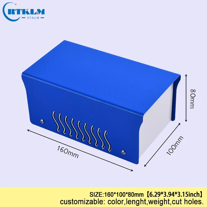 Железный корпус для электрической коробки DIY коробка электронный блок питания корпус железная распределительная коробка diy чехол для инструмента 160*100*80 мм