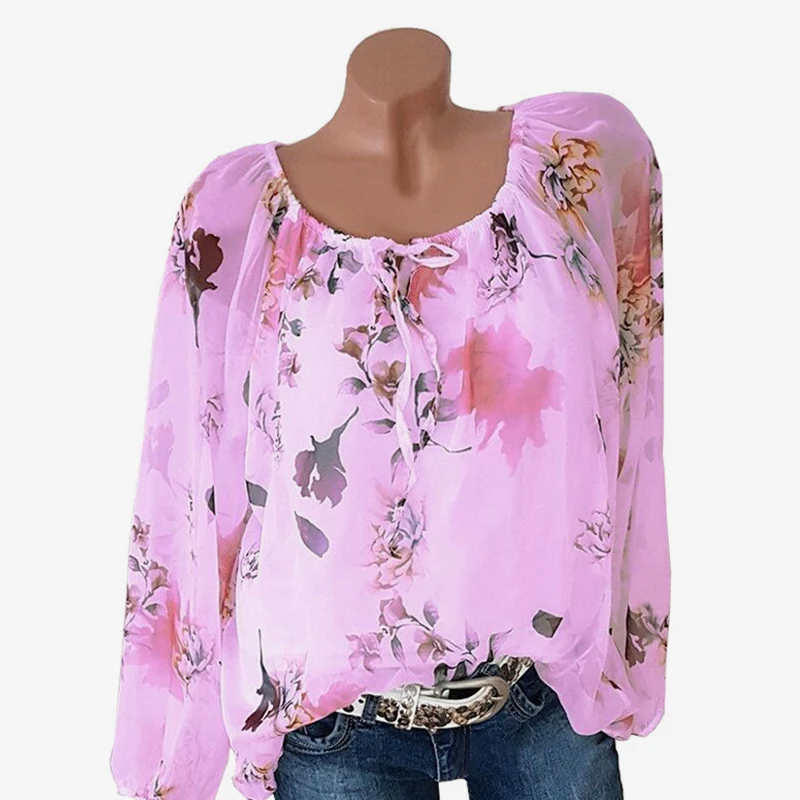Chiffon Blouse Women Top No Lined Shirts Autumn Casual Slash Neck Bohemian Long Sleeve Ladies Sexy Print Blouse Femme Shirt Chiffon Blouse Women Top No Lined Shirts Autumn Casual Slash Neck Bohemian Long Sleeve Ladies Sexy Print Blouse Femme Shirt