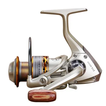 

Fishing reel 12 + 1BB wooden handshake new rotating reel fishing reel 1000-7000 series carp fishing flywheel reel