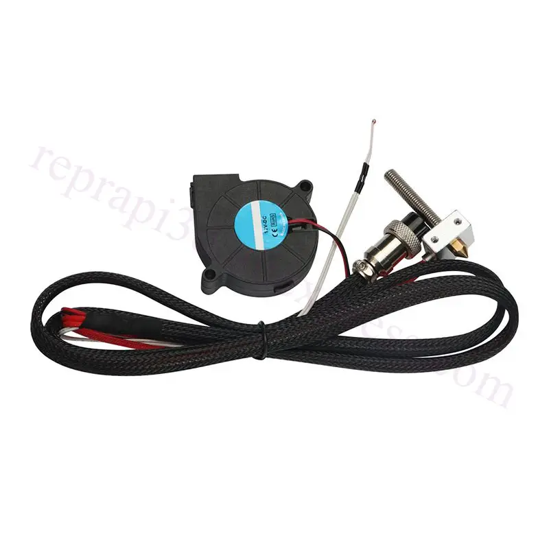 Цена ANYCUBIC 3d принтер 4max 12 В 1,75 мм 0,4 мм Насадка Экструдер Hotend комплект w горловина быстрое соединение нагревательная трубка Вентилятор охлаждения ...