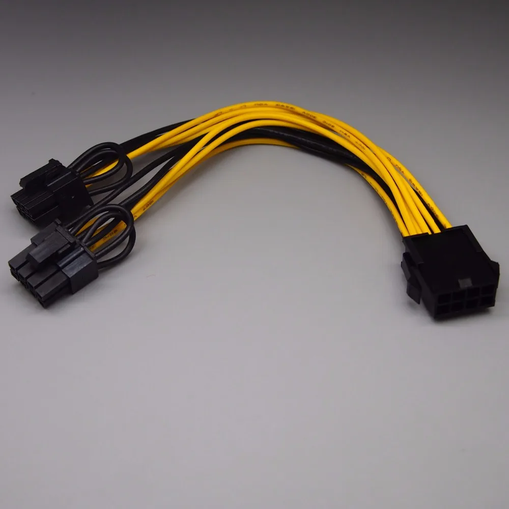 5pcs 8P to double 8P power cable Power CPU 8P to graphics card dual 6+2