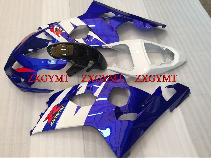 

Fairings for GSXR 750 2004 - 2005 K4 Plastic Fairings GSX R 750 05 Blue White Fairings for Suzuki GSXR600 04