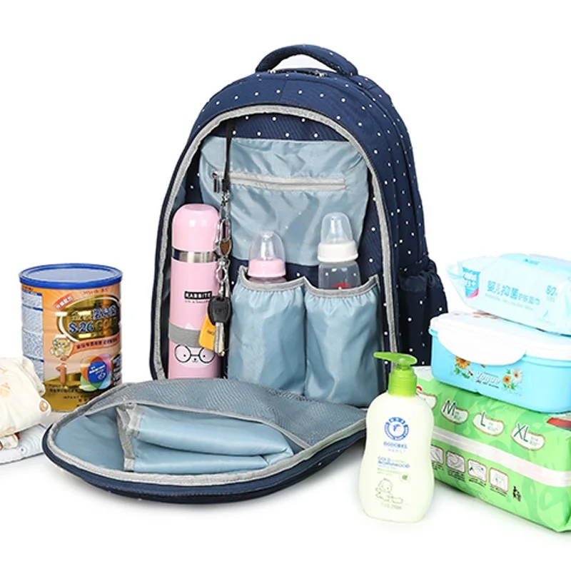 Оксфорд мумия рюкзак набор мать и babybackpackвстроенный мешок для хранения/молоко