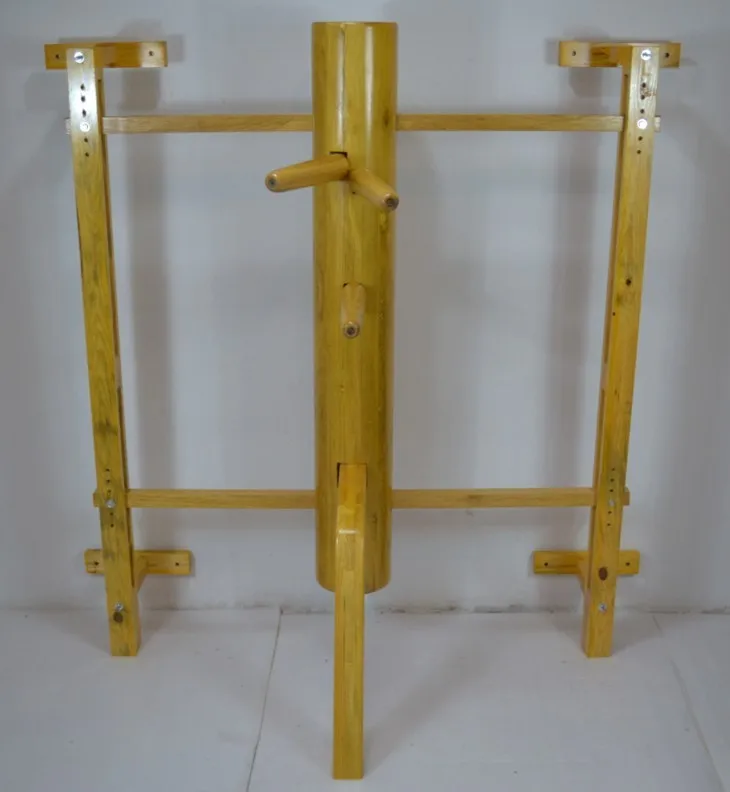 

Wall Mounted Adjustable Wing Tsun Wooden Dummy, Mook Jong use the hard wooden