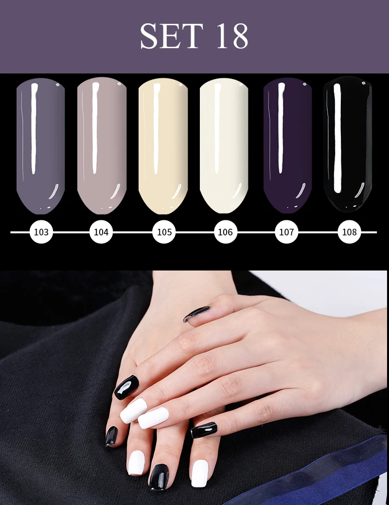 Lily Angel 7,3 мл Nail Art Дизайн Маникюр 110 Цвет Soak Off эмали гель для ногтей Светодиодный УФ гель лак для ногтей 39-76