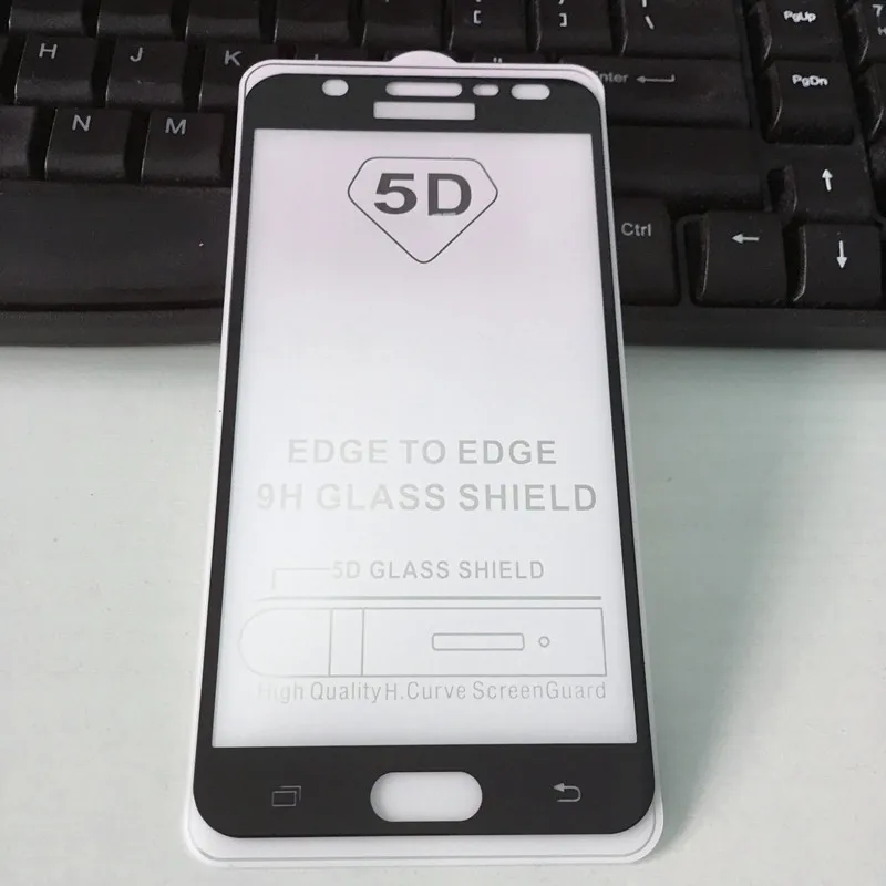 5D полное клеевое Покрытие Закаленное стекло для Samsung Galaxy J7 Prime Защитная пленка
