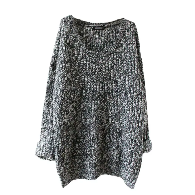 Autumn Winter Sweater Women O-Neck Loose Pullovers Solid Jumper Knitted Basic Sweaters 5 Colors new