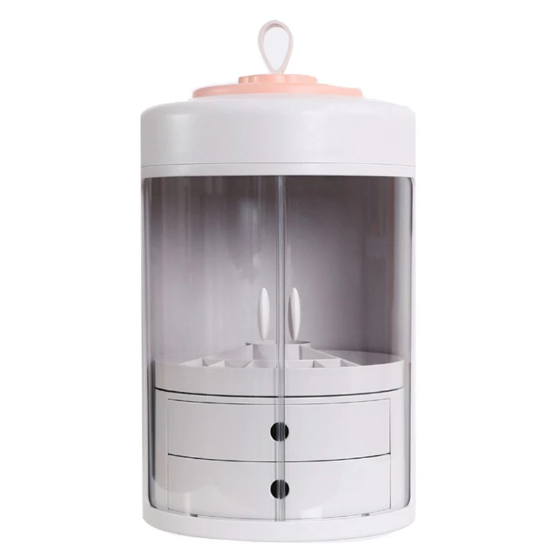

New-Waterproof Makeup Organizer Acrylic Cosmetic Storage Box Detachable Desktop Organizer Transparent Drawer Beauty Boxes