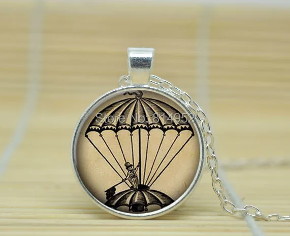1pcs Hot Air Balloon Necklace Pendant 1pcs Hot Air Balloon Necklace Pendant Jewelry Gl Cabochon A2337
