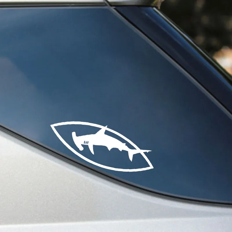 YJZT 15 см * 5 HAMMERHEAD Great White SHARK интересный виниловый автомобильный стикер высокого